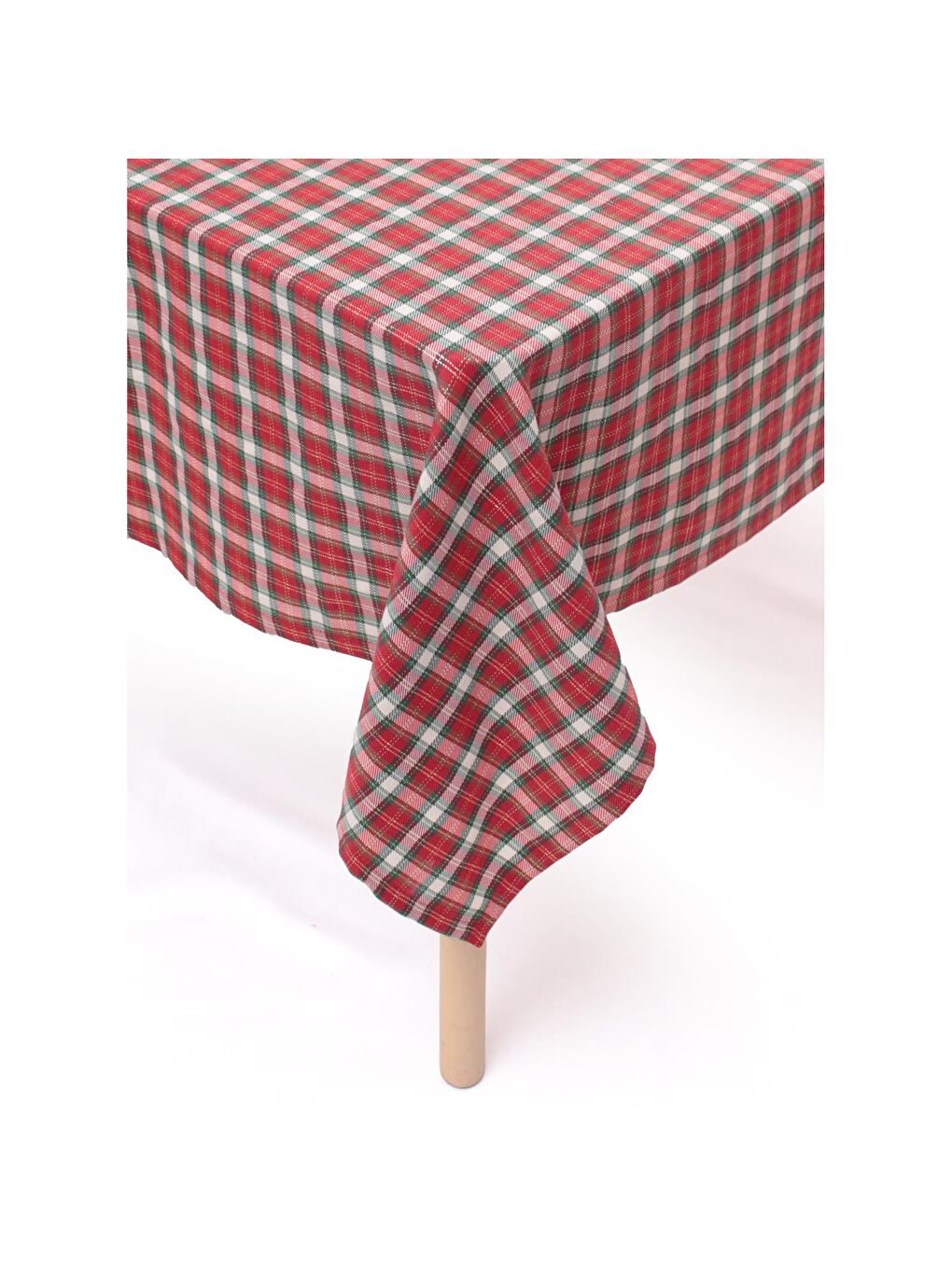 Karışık Soft Ekose Masa Örtüsü - Renkli - 160x160 cm-2