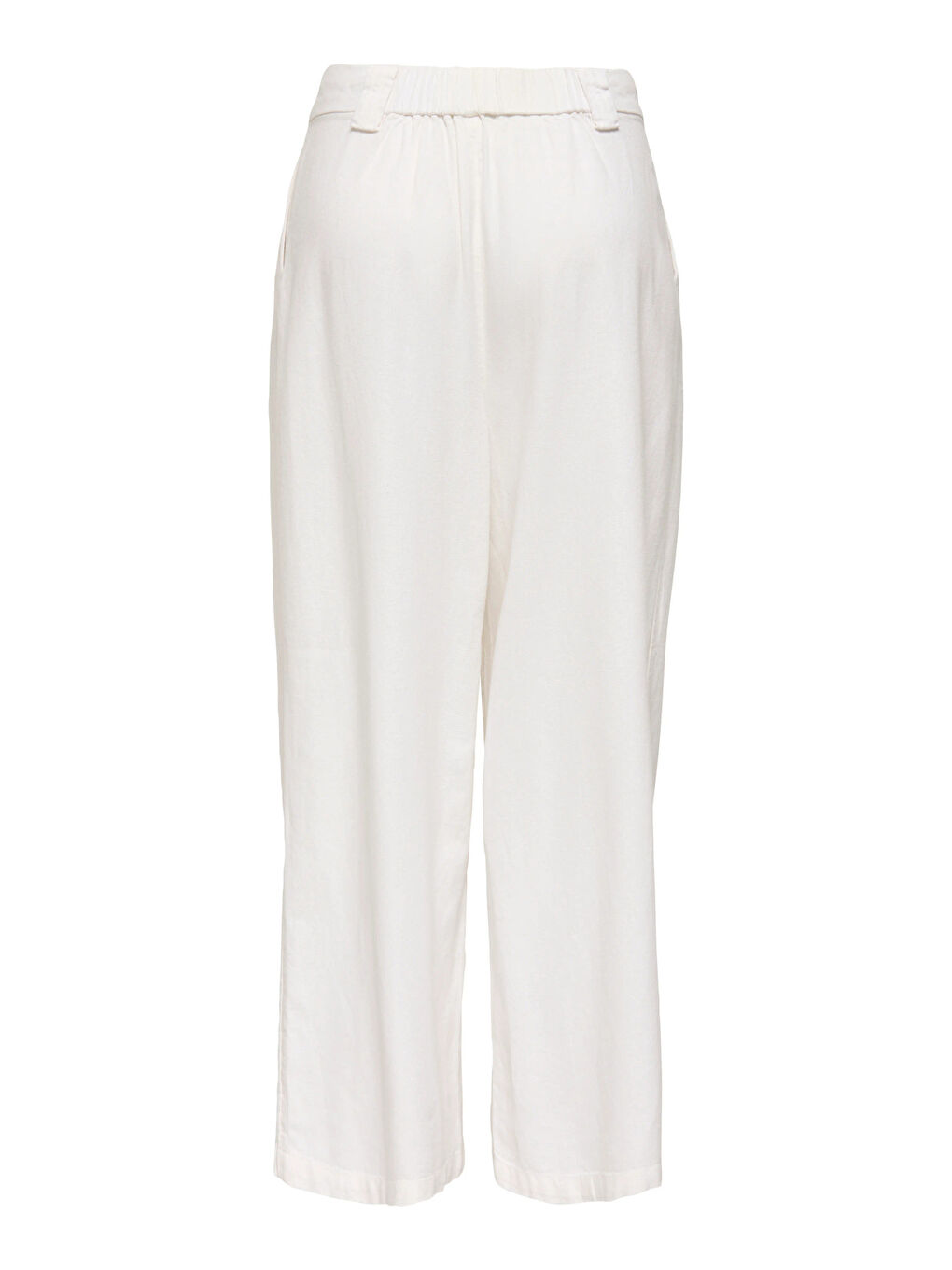Ekru Onlsvea Keten Karışımlı Regular Fit Orta Bel Kadın Pantolon 15364120-1