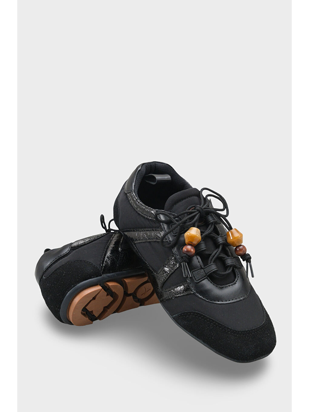 Siyah Kadın Sneaker Spor Ayakkabı-1