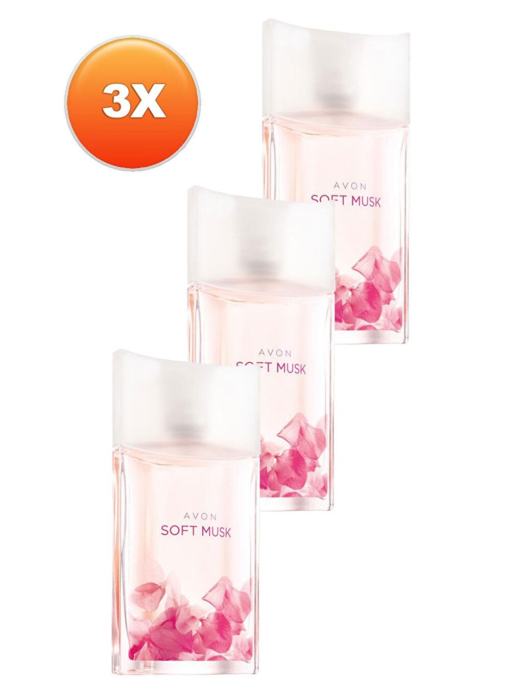 AVON Renksiz Soft Musk Kadın Parfüm Edt 50 Ml. 3lü Set - 1