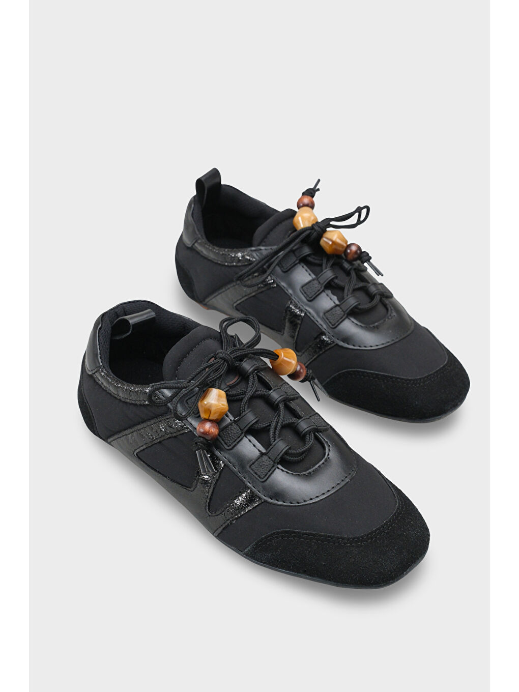 Siyah Kadın Sneaker Spor Ayakkabı-2