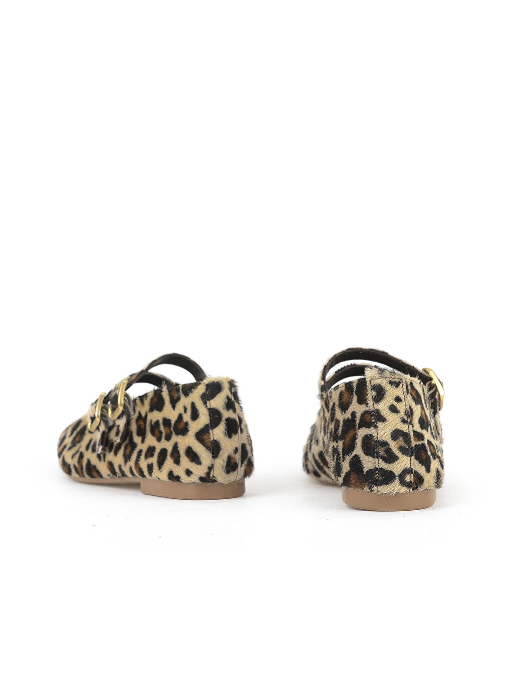 Kadın Hakiki Deri Babet 153111Z40831 Bej-Leopar-2