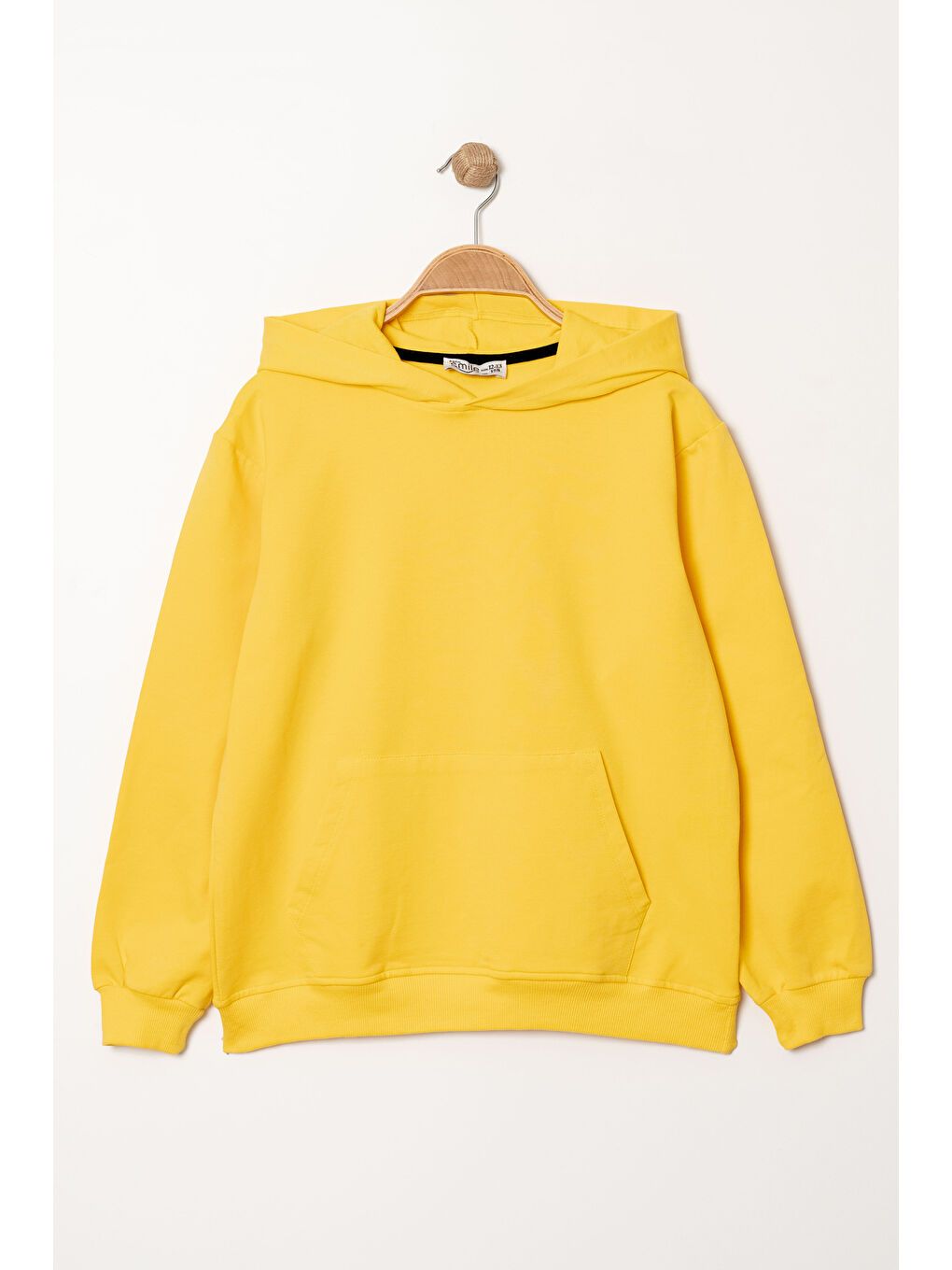 Bi&Em Smile Sarı Erkek Çocuk Sarı Kapüşonlu Kanguru Cepli 5-13 Yaş Sweatshirt- 3536-9