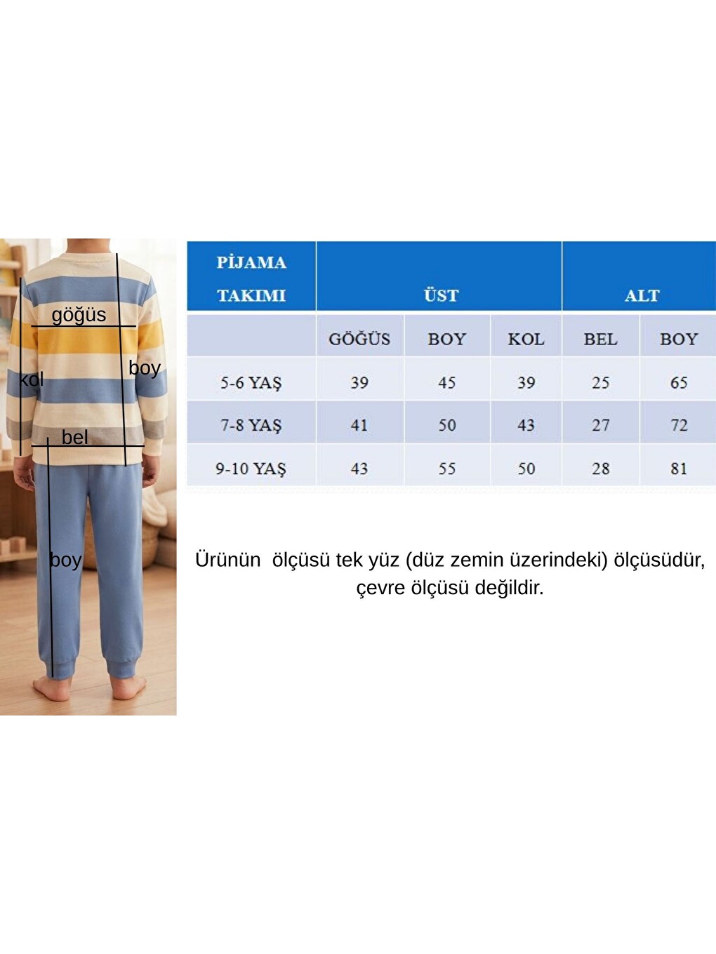 Kahverengi Erkek Çocuk Çizgili Desenli Okul Günlük Eşofman Takımı Esf7036-4