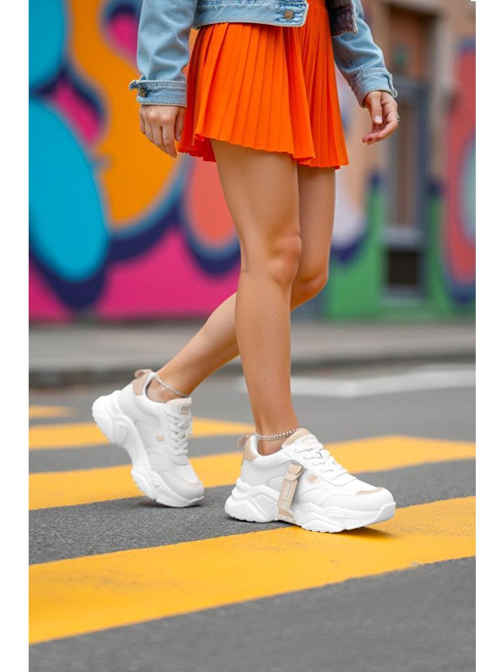 Beyaz DS.PMD239K2051 Sneaker Günlük Spor Ayakkabı 2025 Kadın-3