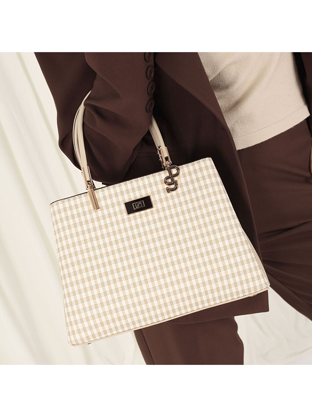 Kadın SP1098-M191 SILVER POLO Kol Çantası Kum Beji-Kum-5