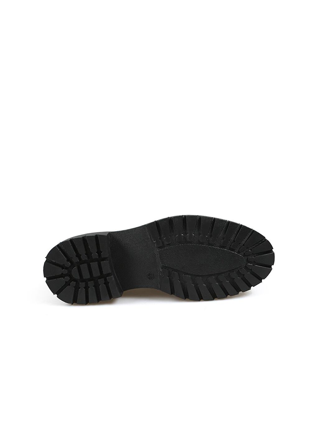 Siyah %100 Deri Yüksek Taban Loafer Ayakkabı-3