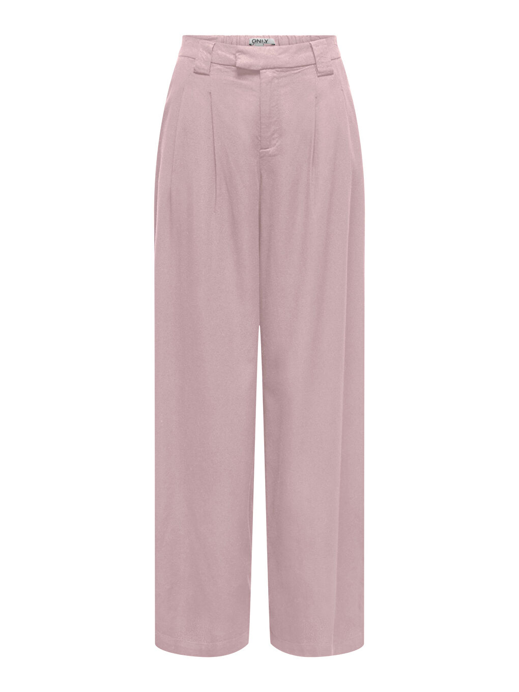 Pembe Onlsvea Keten Karışımlı Regular Fit Orta Bel Kadın Pantolon 15364120