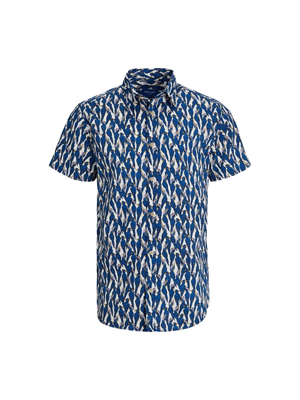 James Palma Conv Erkek Lacivert Desenli Gömlek