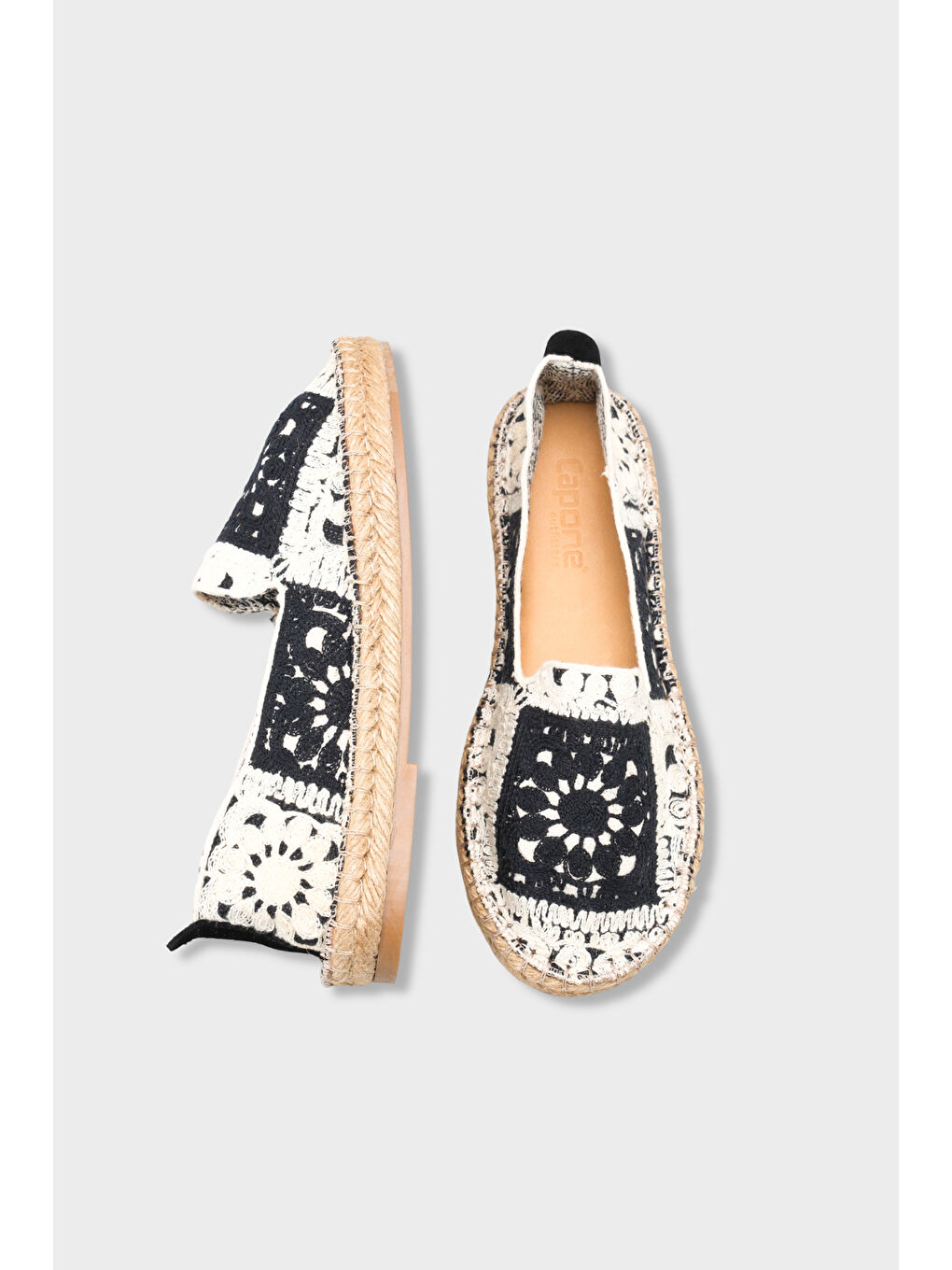 Siyah Vera Örgü Kadın Espadril-4