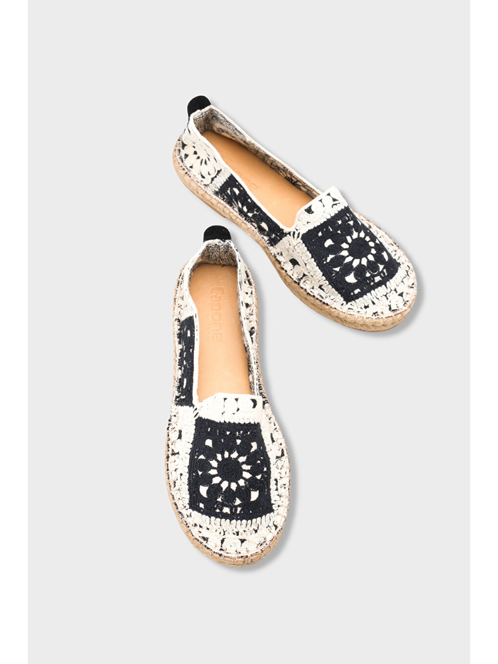 Siyah Vera Örgü Kadın Espadril-5