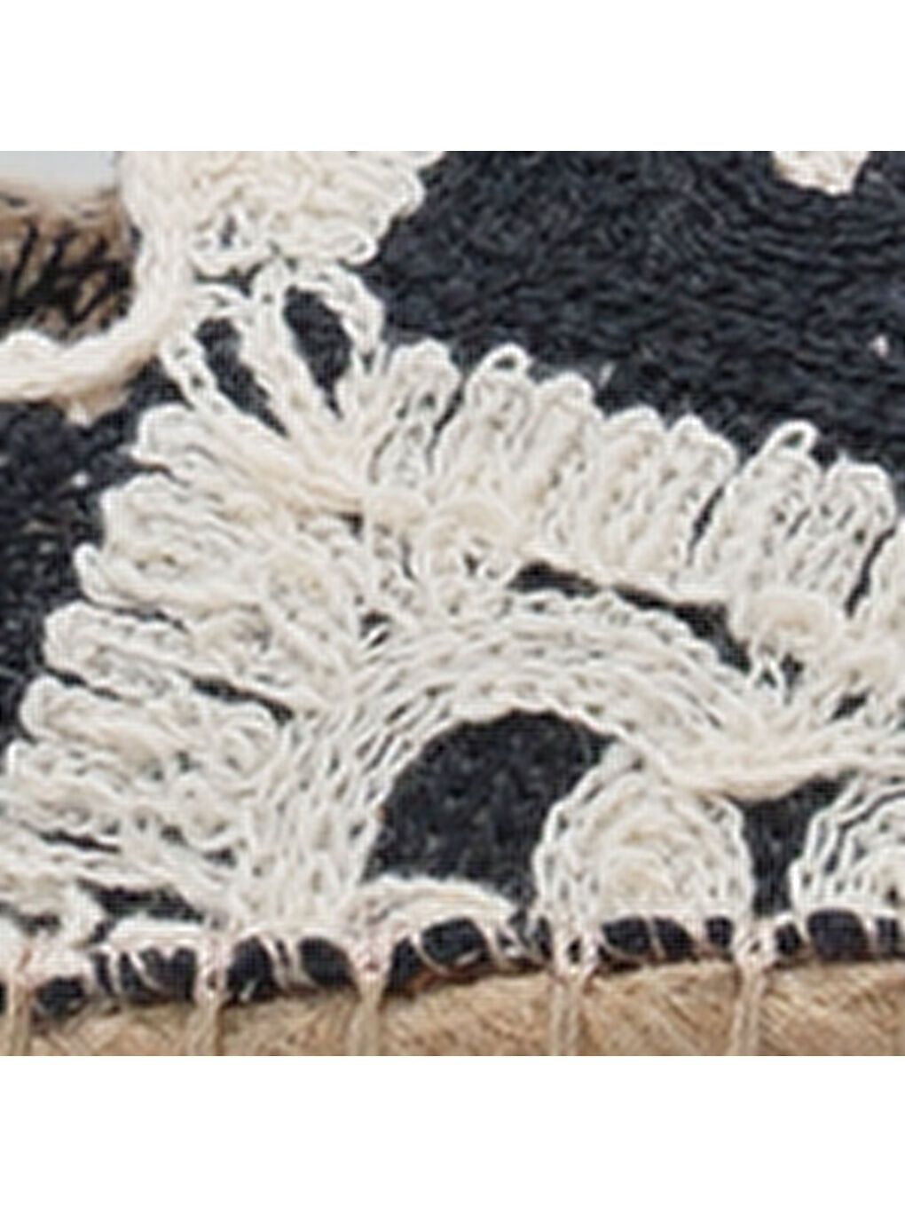 Siyah Vera Örgü Kadın Espadril-6