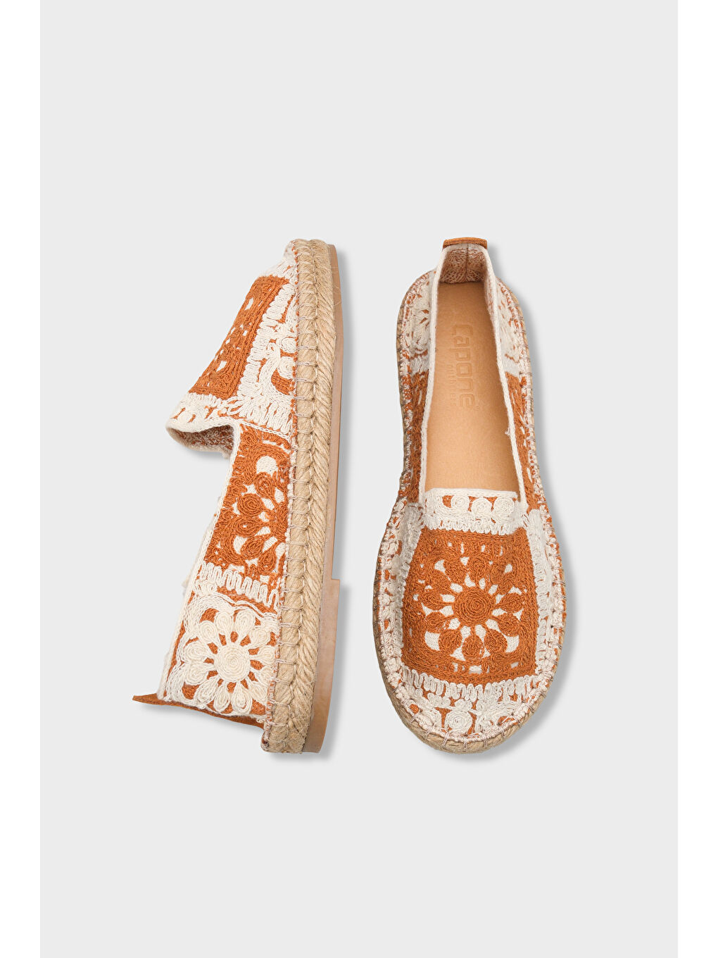 Kahverengi Vera Örgü Kadın Espadril-4