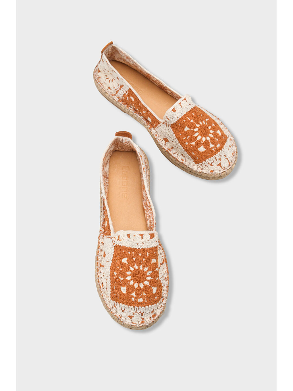 Kahverengi Vera Örgü Kadın Espadril-5