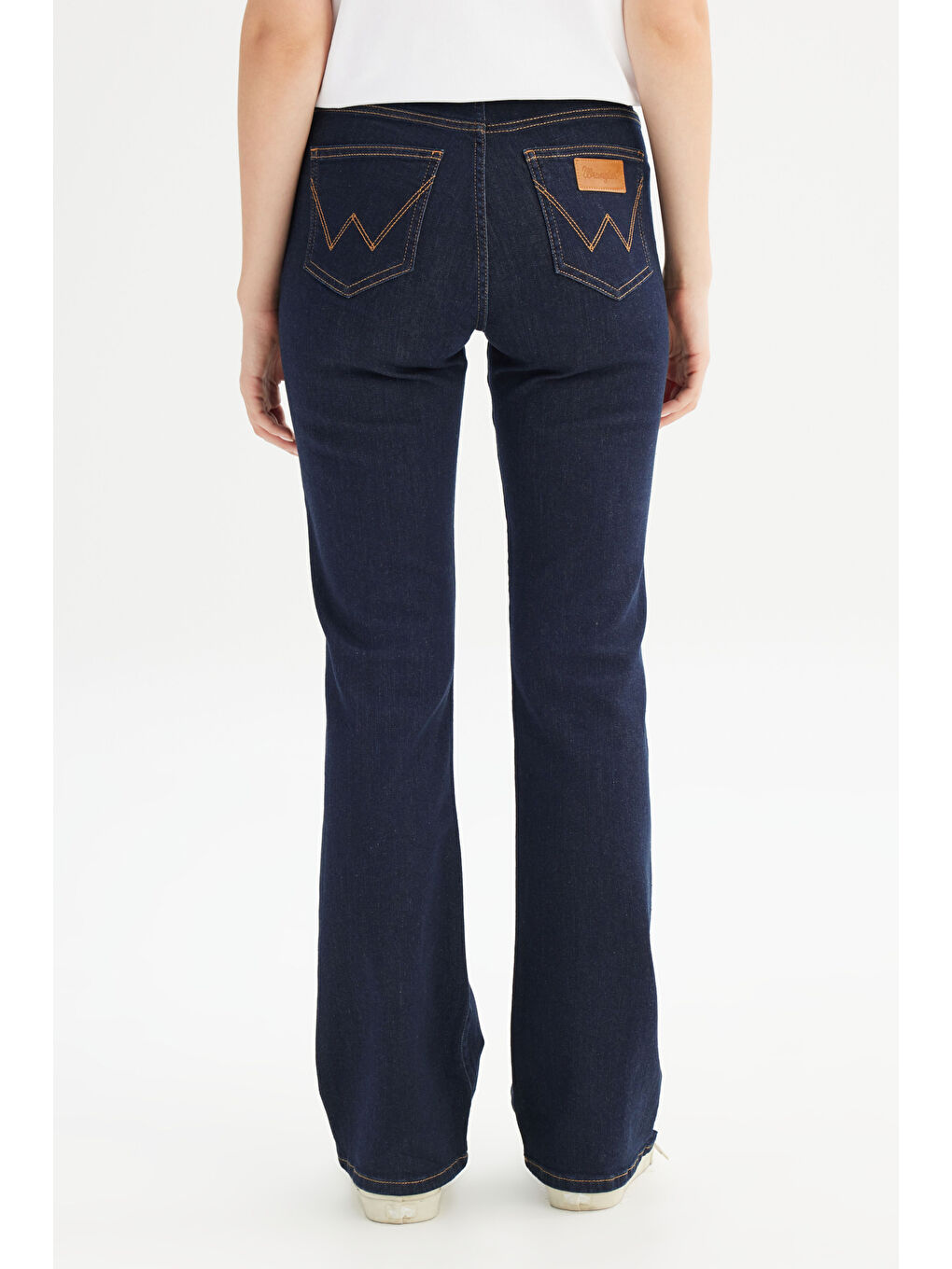 Flare Fit Normal Bel Geniş Paça Lacivert Esnek Jean Denim Pantolon-4