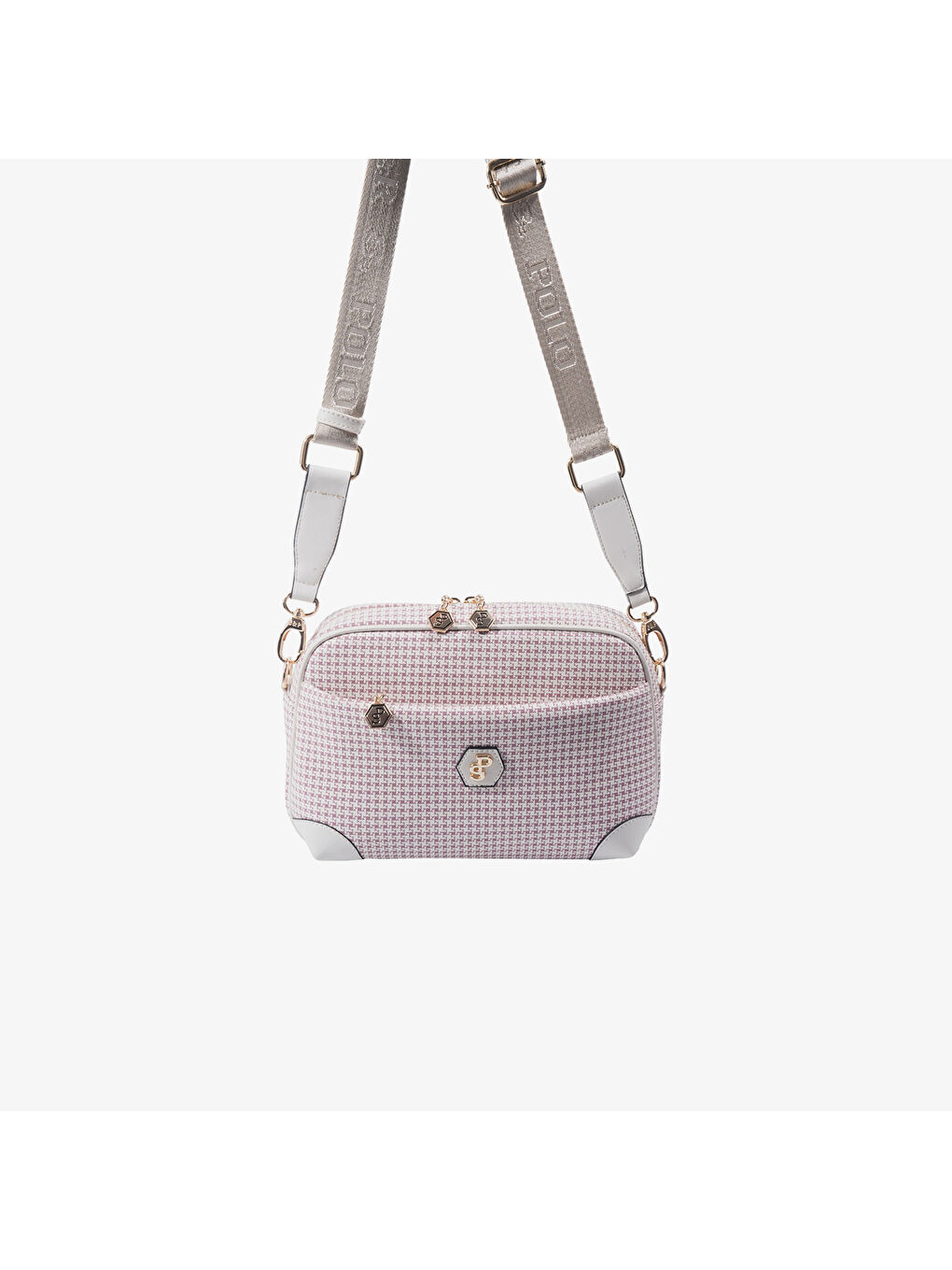 Bej Kadın SP1094-M204 SILVER POLO Çapraz Çanta Bordo-Kemik-1