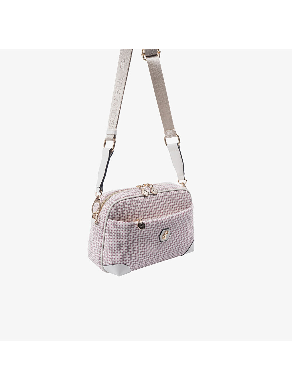 Bej Kadın SP1094-M204 SILVER POLO Çapraz Çanta Bordo-Kemik-2