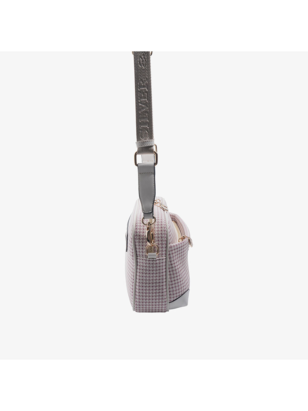 Bej Kadın SP1094-M204 SILVER POLO Çapraz Çanta Bordo-Kemik-3