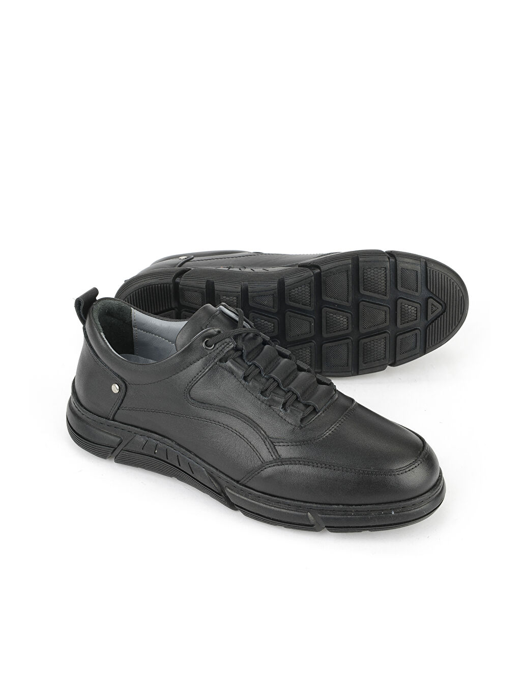 Erkek Hakiki Deri Ayakkabı 1531057Z1100 Siyah-3