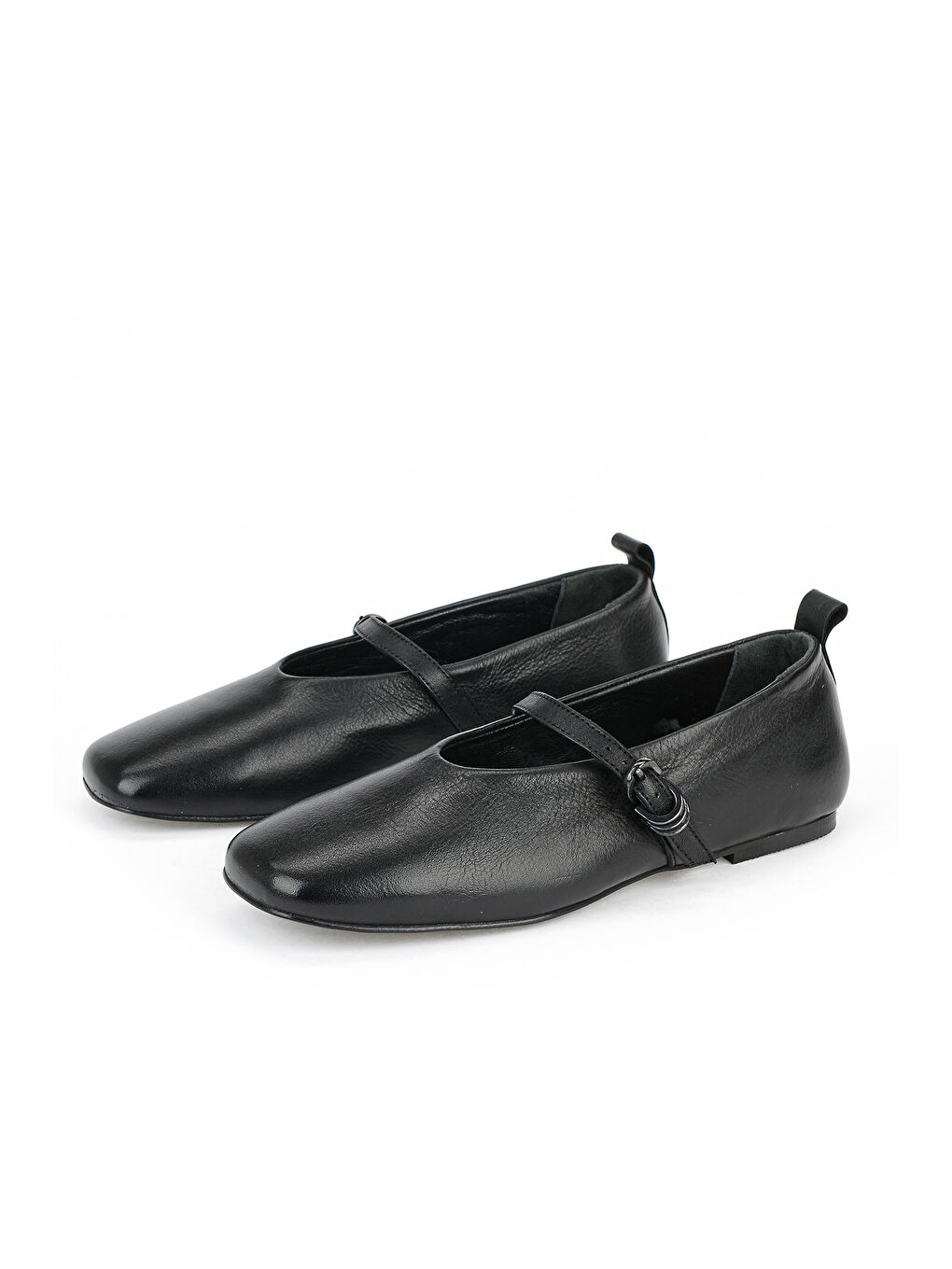 Kadın Hakiki Deri Babet 1611022Z2755 Siyah-4