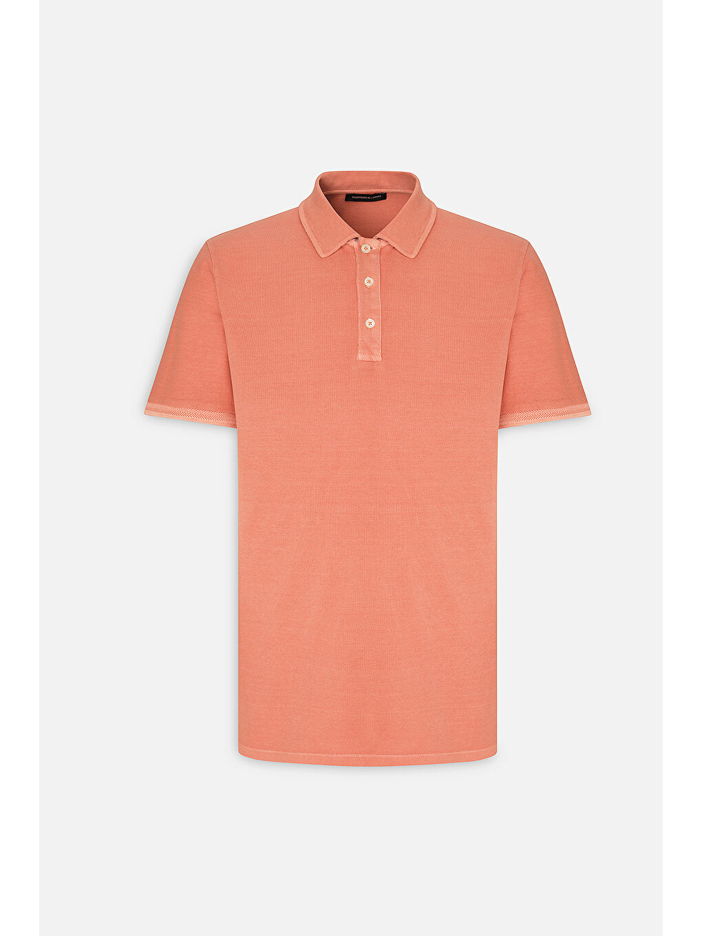 Kahverengi Erkek Kiremit Slim Fit Dar Kesim %100 Pamuk Polo Yaka Tişört-5