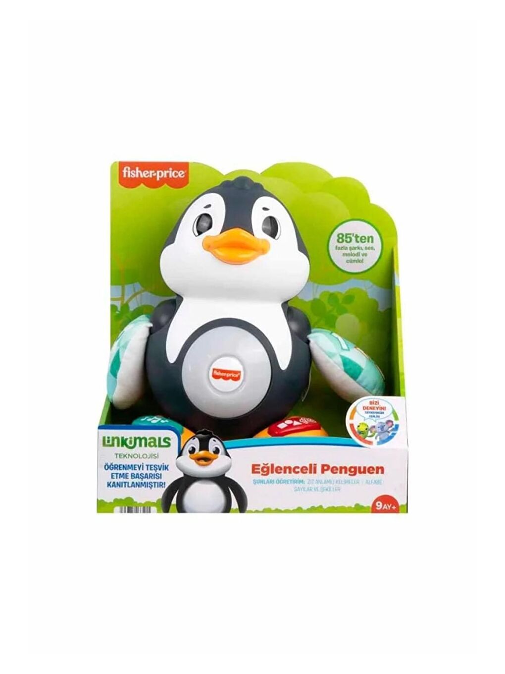 FISHER PRICE Beyaz-Renklibaskı Linkimals Eğlenceli Penguen HMV93 - 1