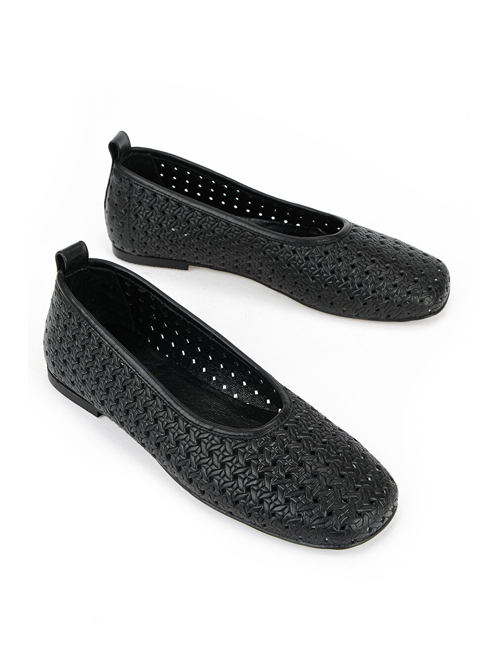 Kadın Hakiki Deri Babet 1611022Z2799 Siyah-1