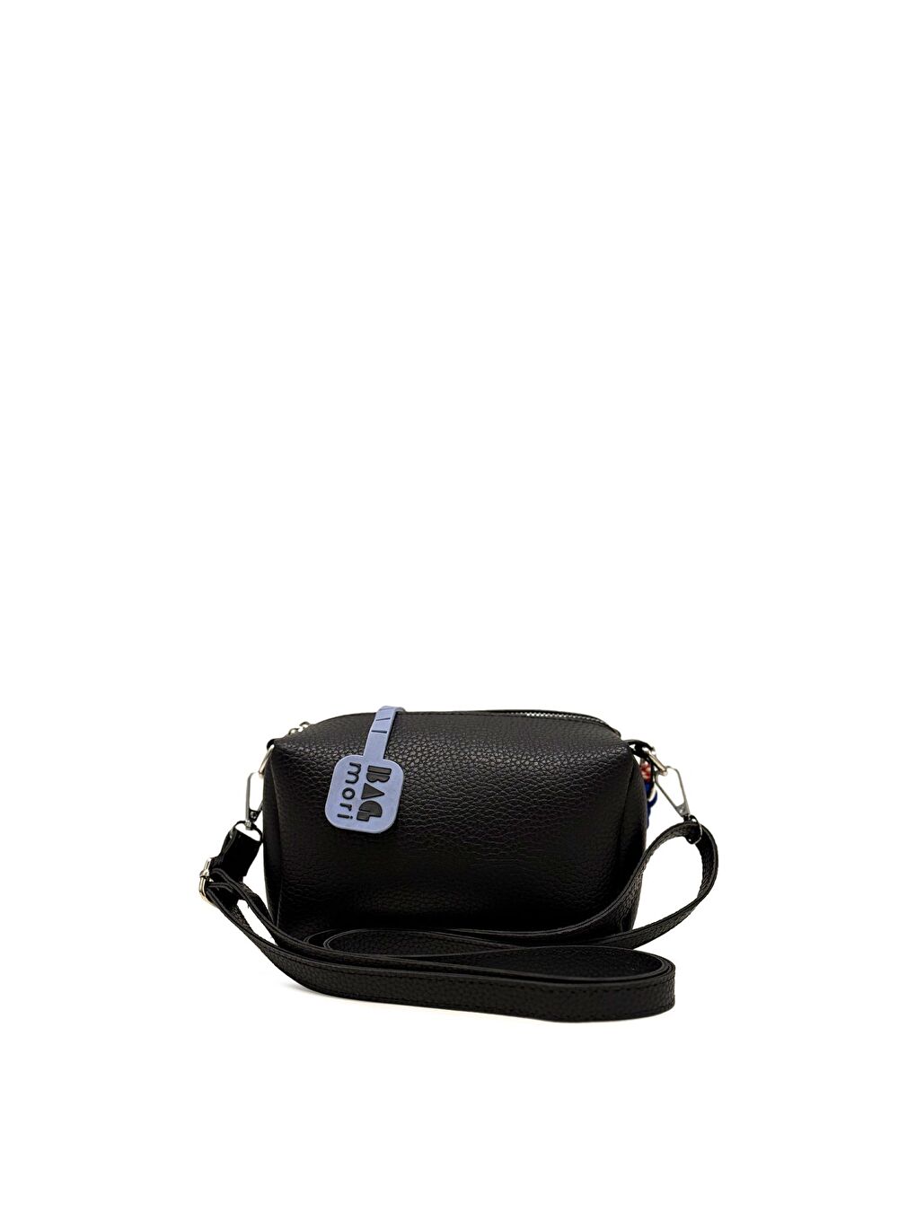 Bagmori Siyah Dokulu Charm Aksesuar Detaylı Mini Çanta - 2