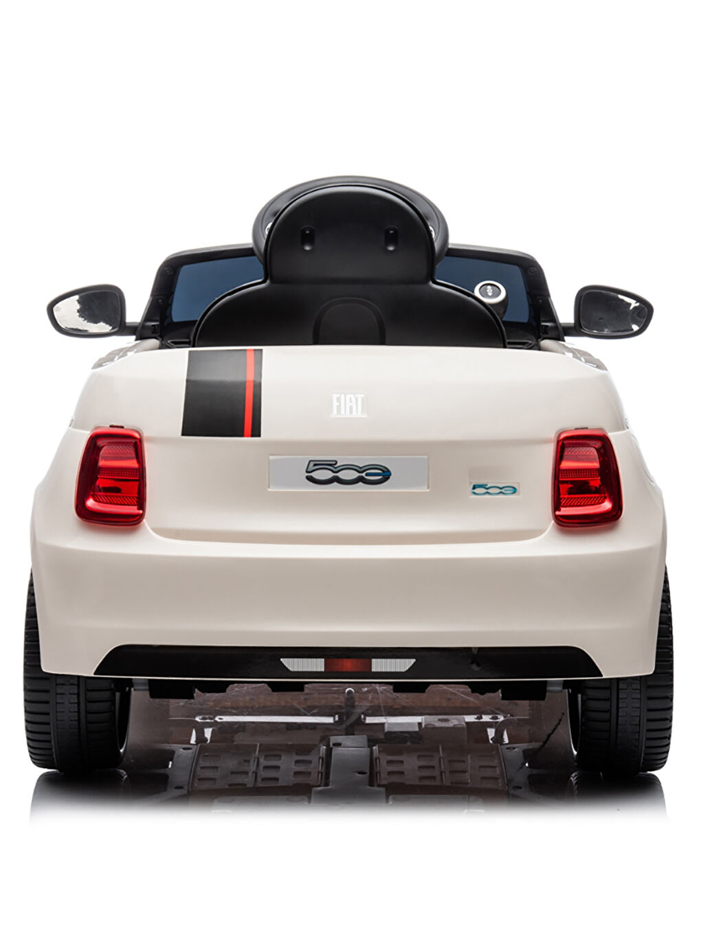 Fiat 500 Uzaktan Kumandalı Akülü Araba Beyaz-1