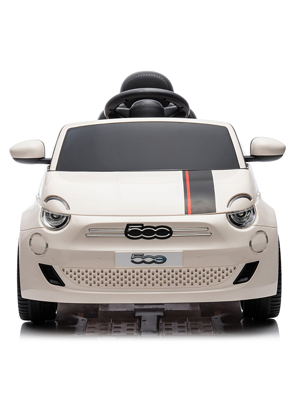 Fiat 500 Uzaktan Kumandalı Akülü Araba Beyaz-4