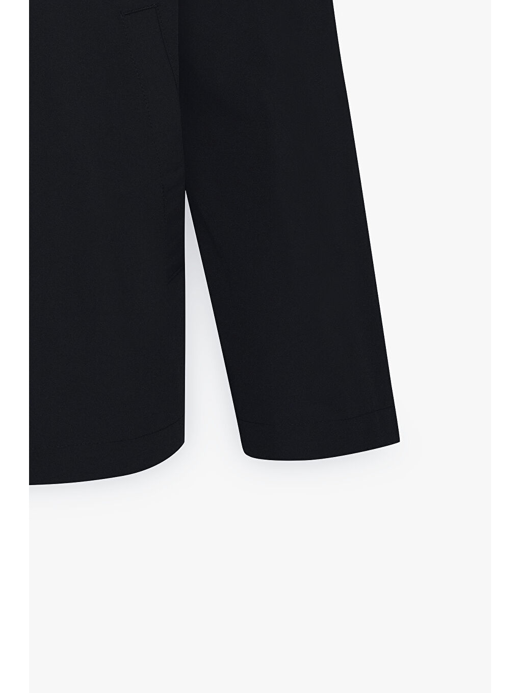 Erkek Siyah Standart Fit Normal Kesim Gömlek Yaka Cepli Rahat Mont-7