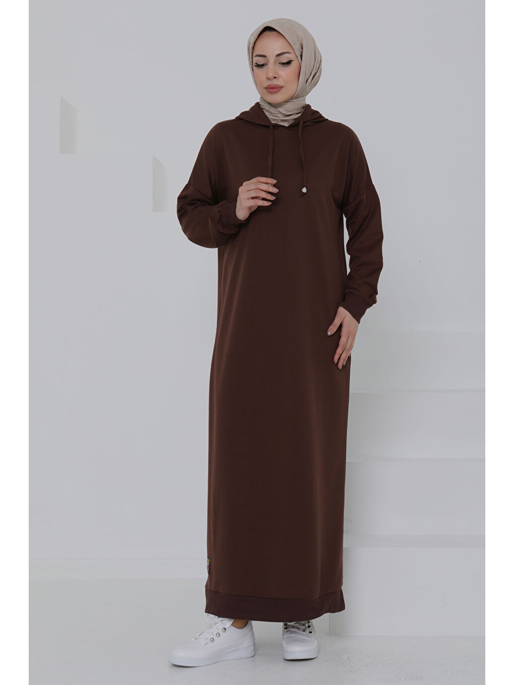 Kahverengi Armalı Elbise Kahve - 27049