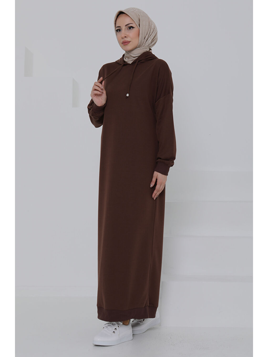 Kahverengi Armalı Elbise Kahve - 27049-1
