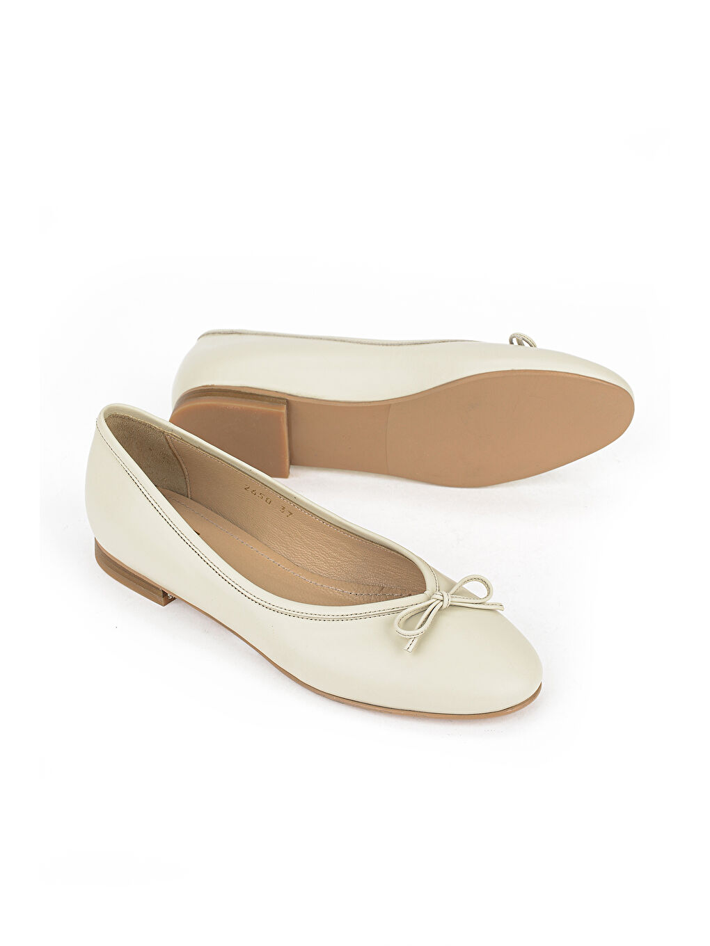 Kadın Hakiki Deri Babet 1611030Z2650 Bej-3