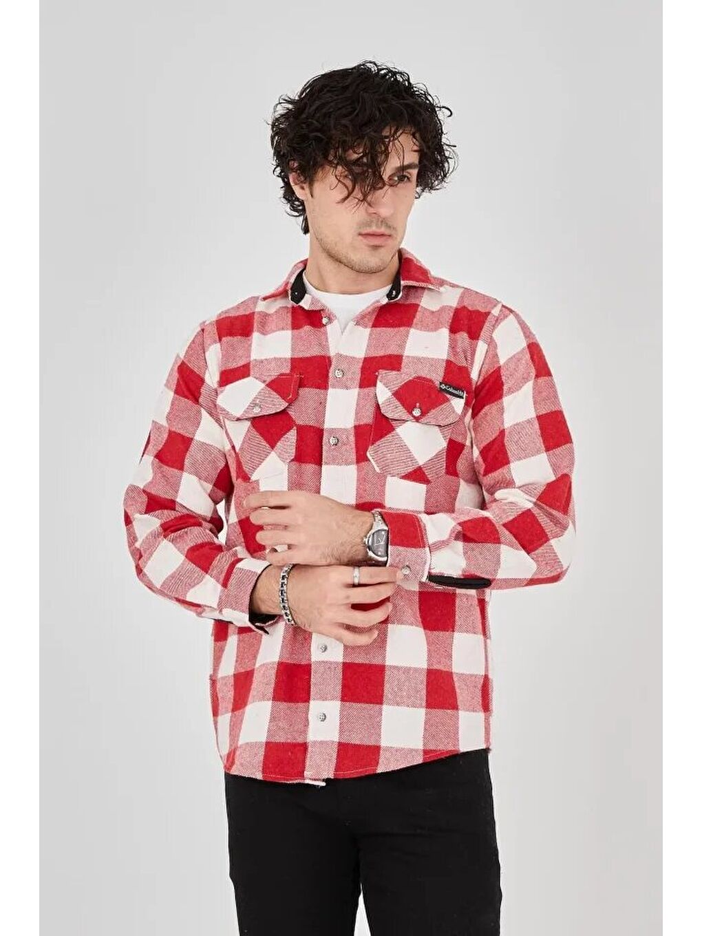 Erkek Oduncu Gömlek - Pembe-2