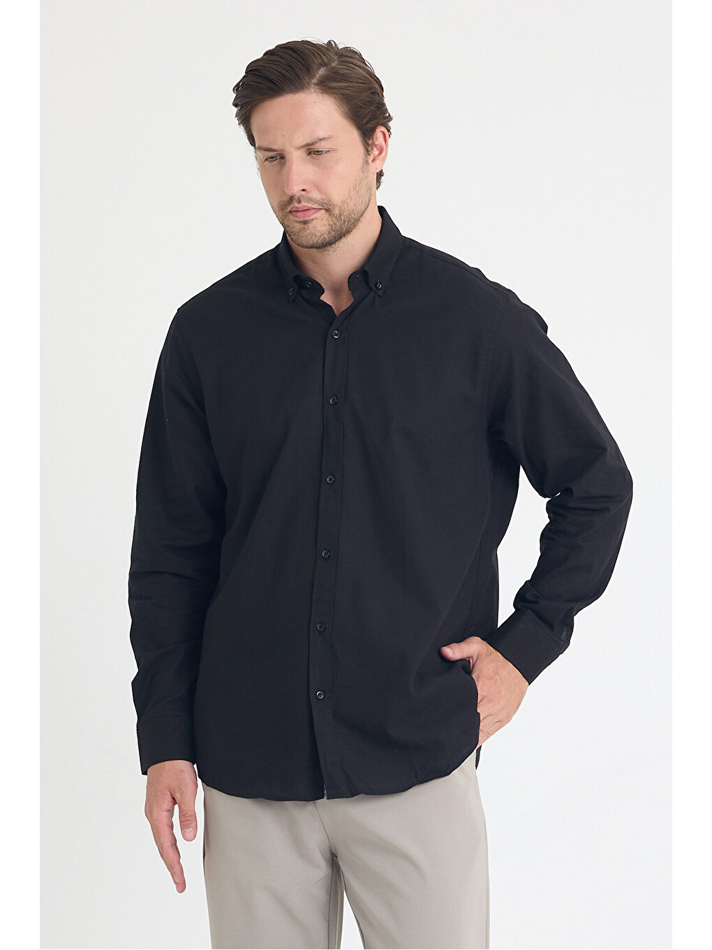 Erkek Siyah Gömlek-2