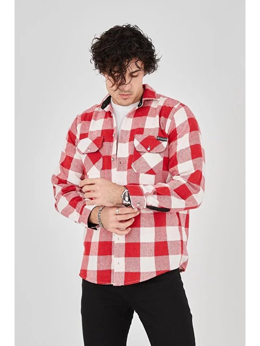 Erkek Oduncu Gömlek - Pembe-3