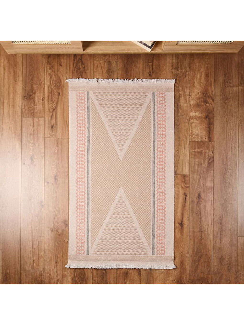 Soft Trikon Kilim - Bej - 80x150 cm