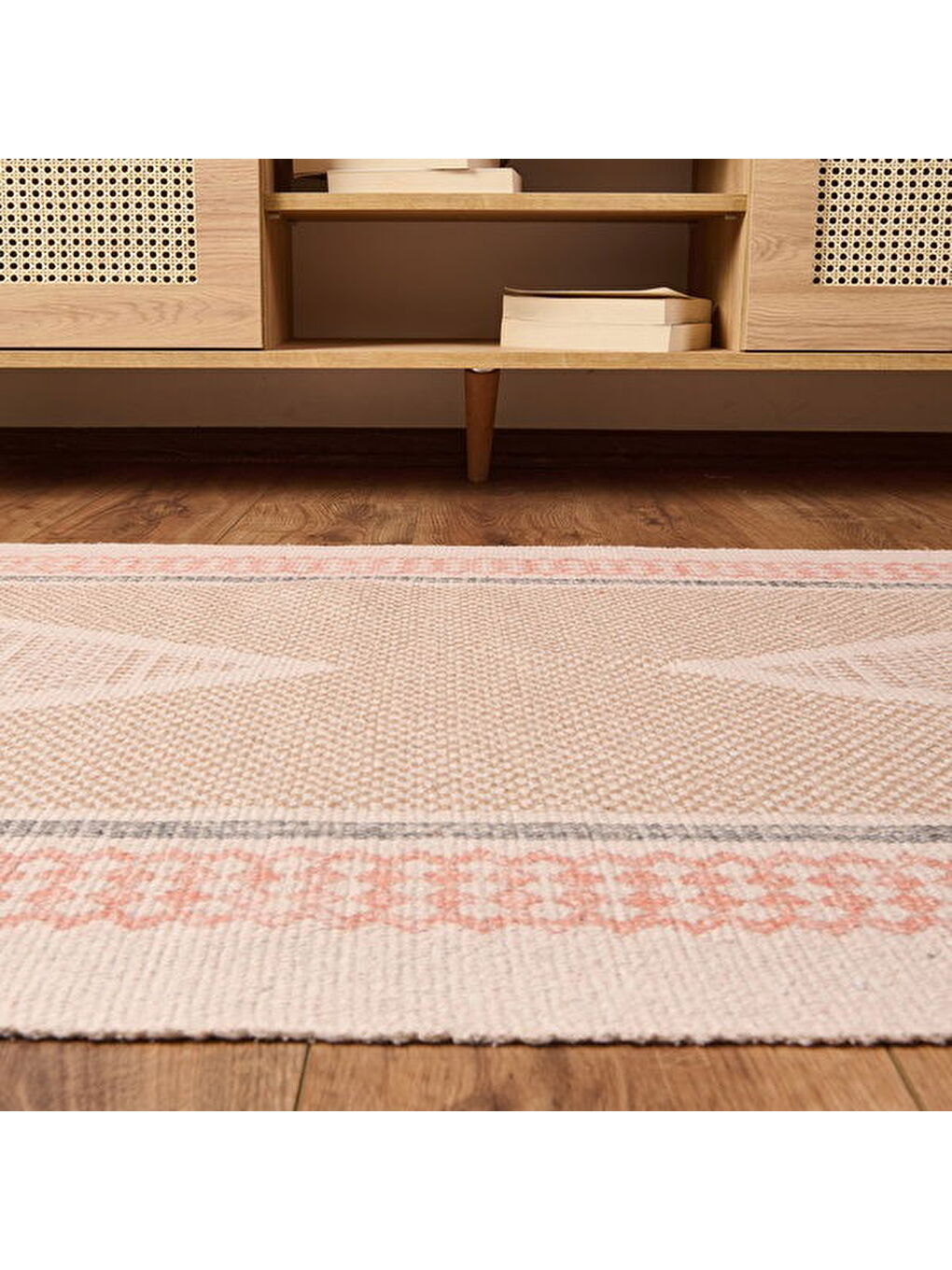 Soft Trikon Kilim - Bej - 80x150 cm-1