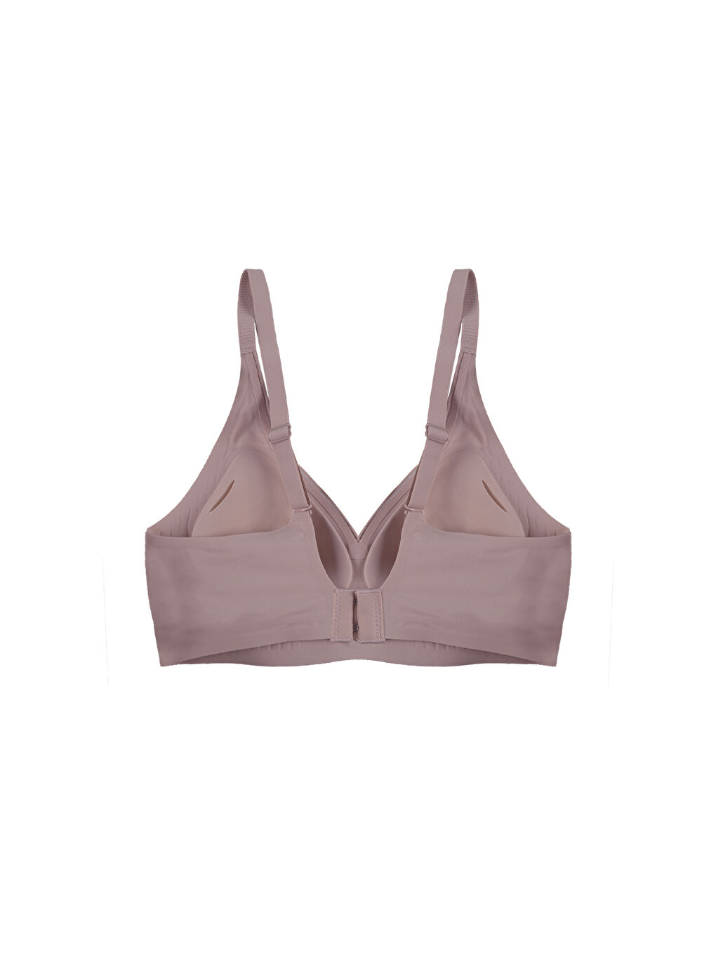 Kahverengi Balensiz Lazer Dikişsiz Kaplı Dekolteli Büstiyer Sütyen-1