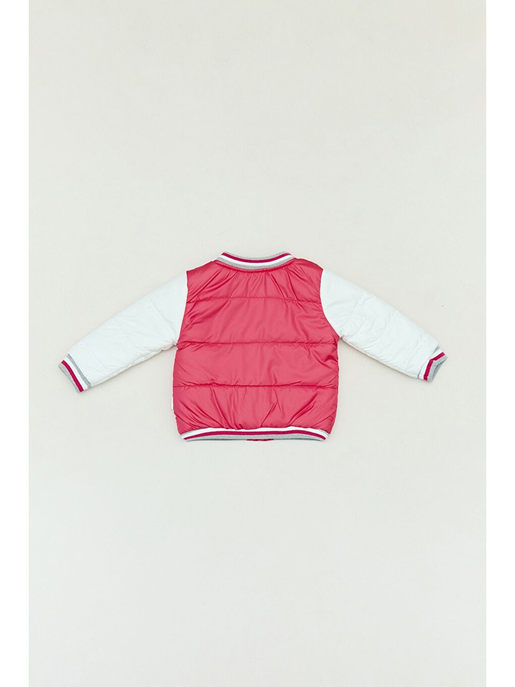 Fuşya Nakışlı Çıtçıtlı Kız Çocuk Mont-3