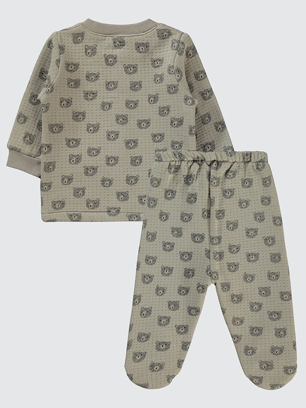 Civil Bej Baby Erkek Bebek Pijama Takımı 1-6 Ay Vizon - 1