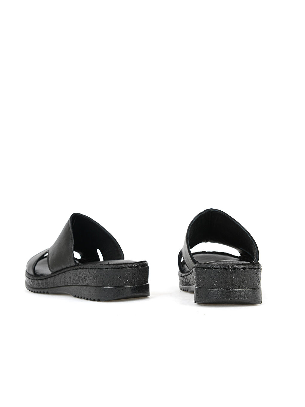 Kadın Hakiki Deri Konfor Terlik 1611051Z704 Siyah-2