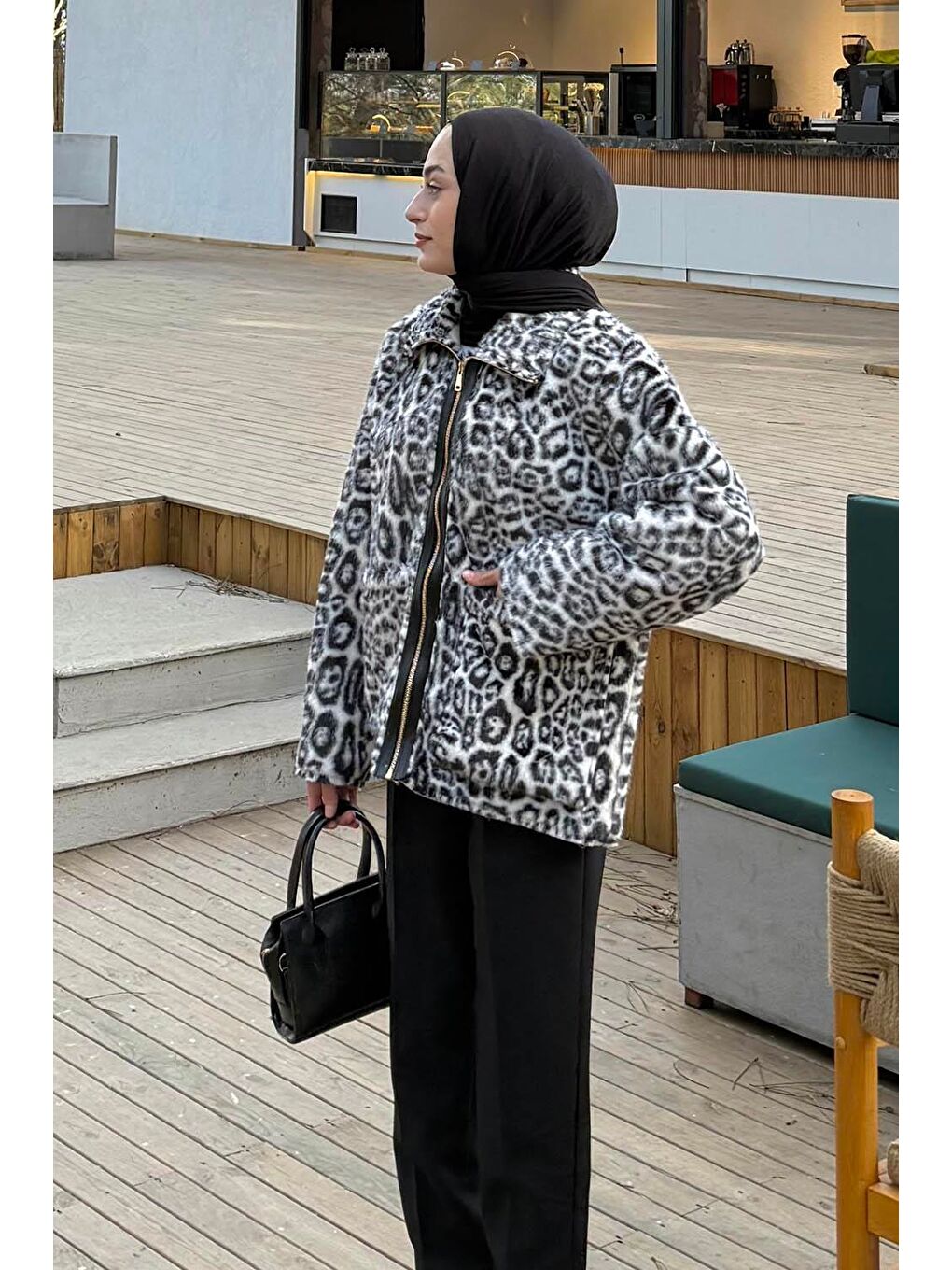 Leopar Desen Mont Siyah-1