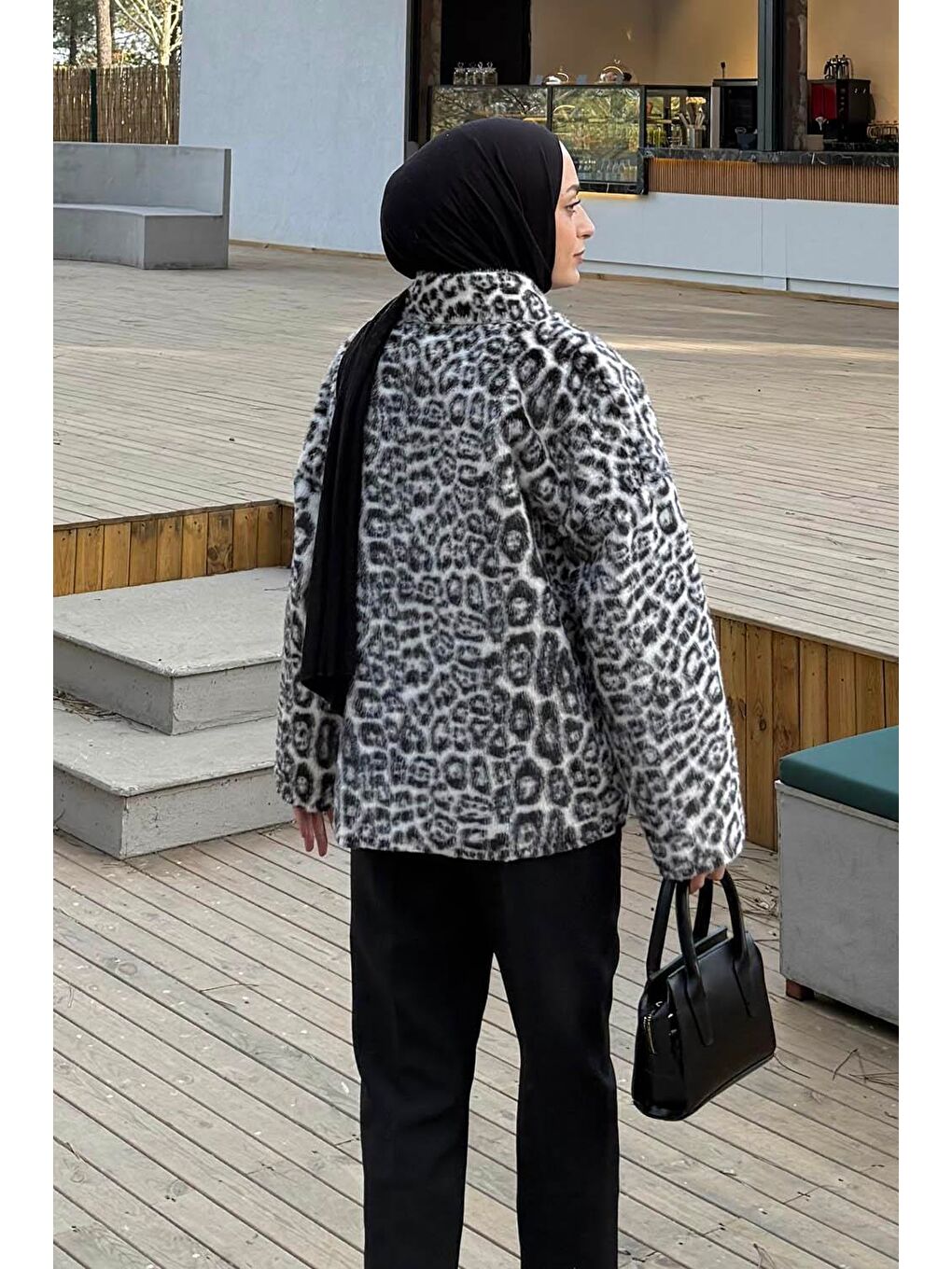 Leopar Desen Mont Siyah-3