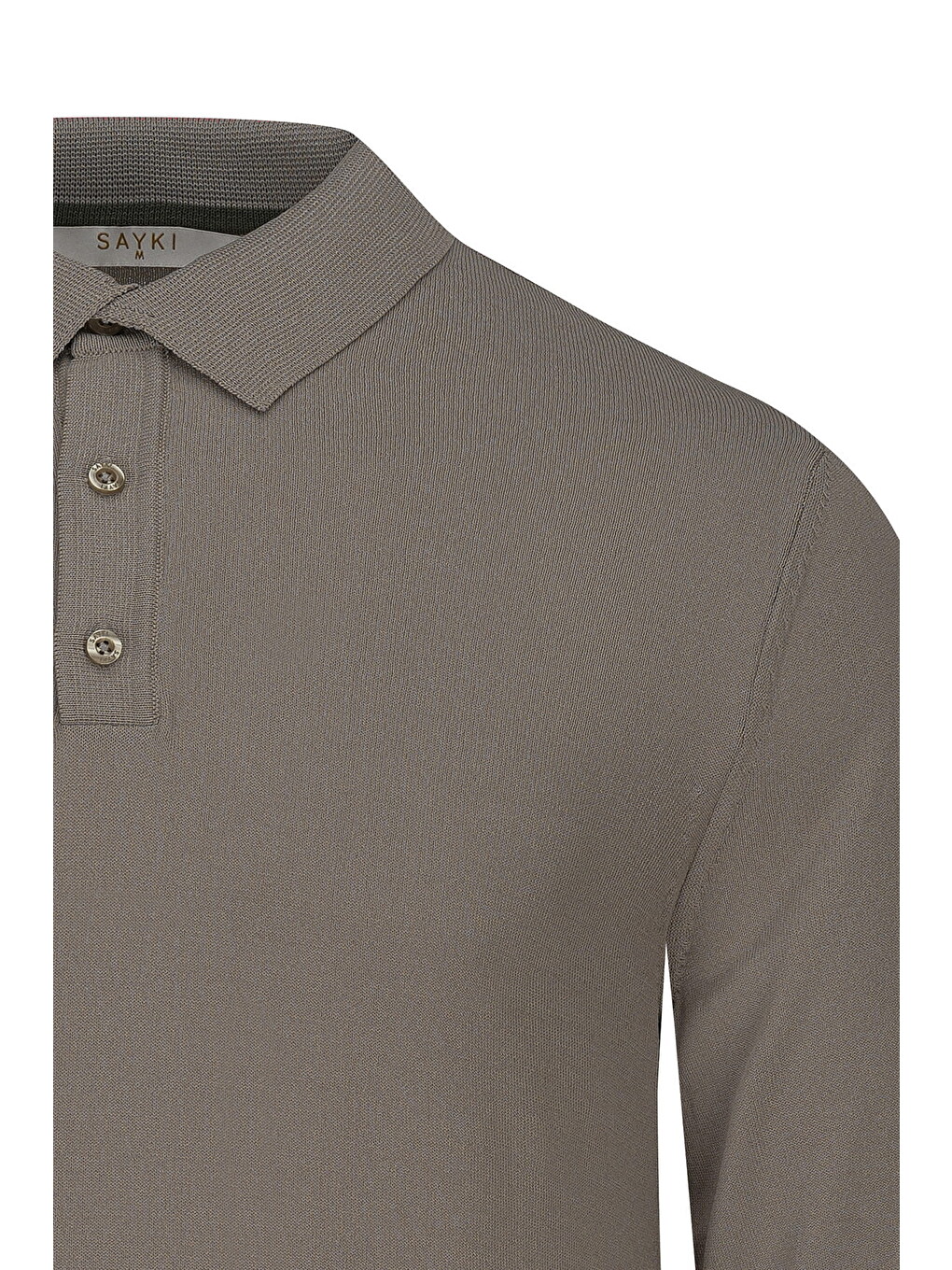 Bej Vizon Regular Fit Polo Yaka Rayon Kazak-2