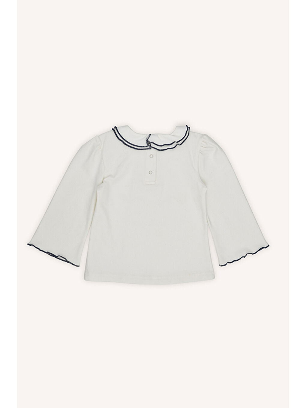 Lacivert Kız Çocuk Uzun Kollu Sweatshirt-1