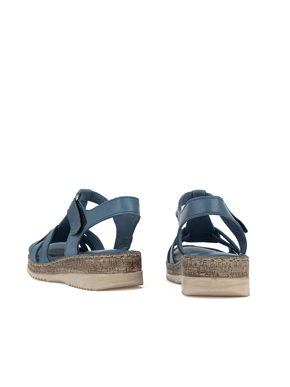 Kadın Hakiki Deri Konfor Sandalet 1611051Z030 Mavi-2