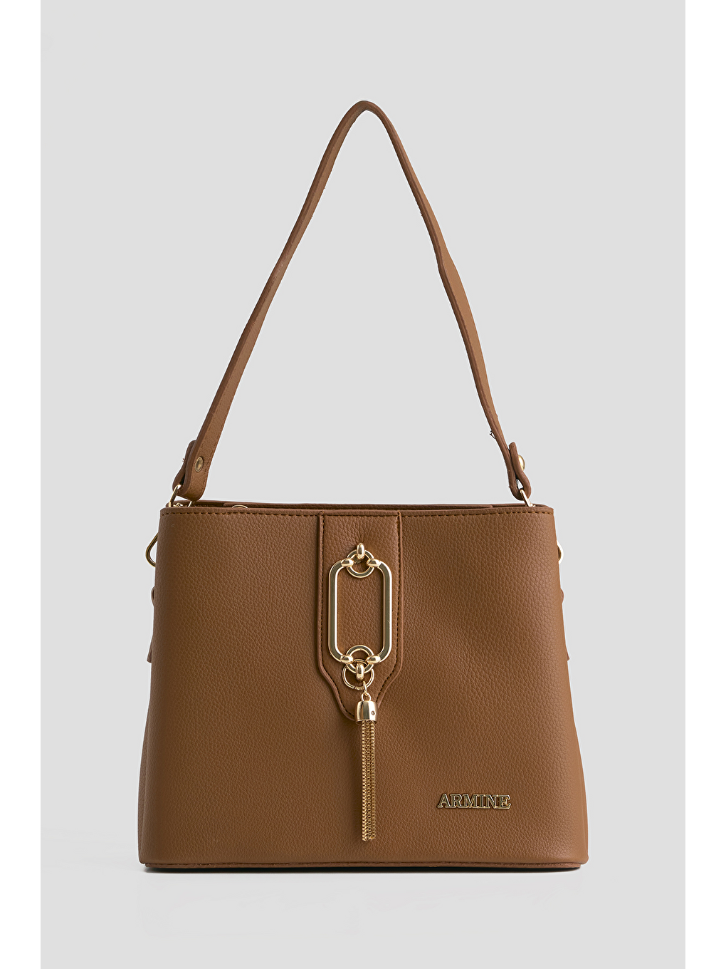 Kahverengi Pia Çanta Taba