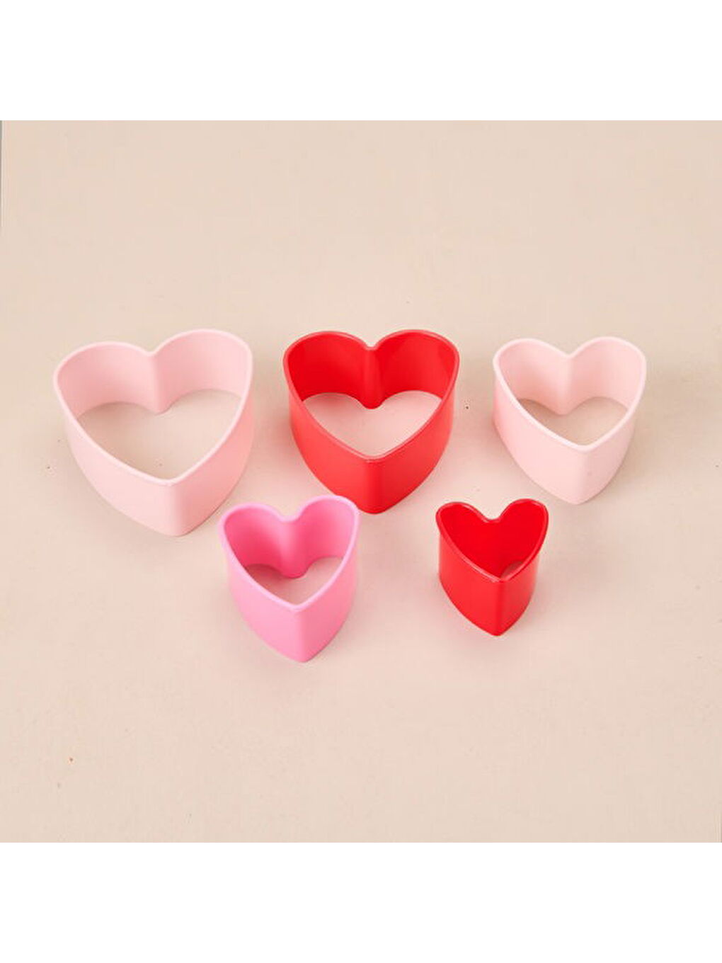 Karışık Kalpli Tatlı Kalıbı - Renkli-1